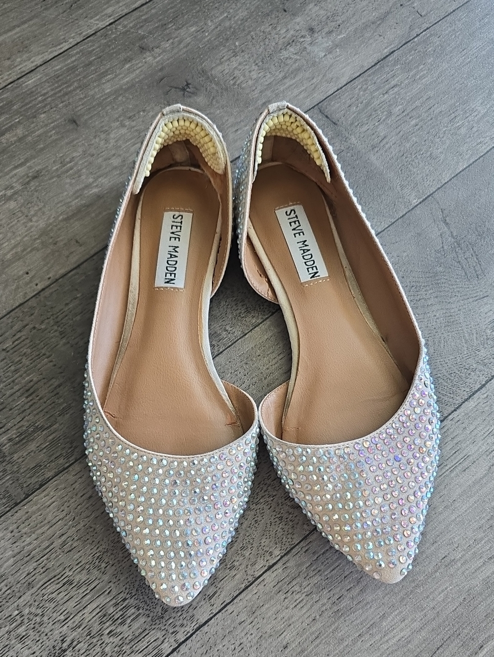 Steve Madden Blush Pink Pointed Toe Flats